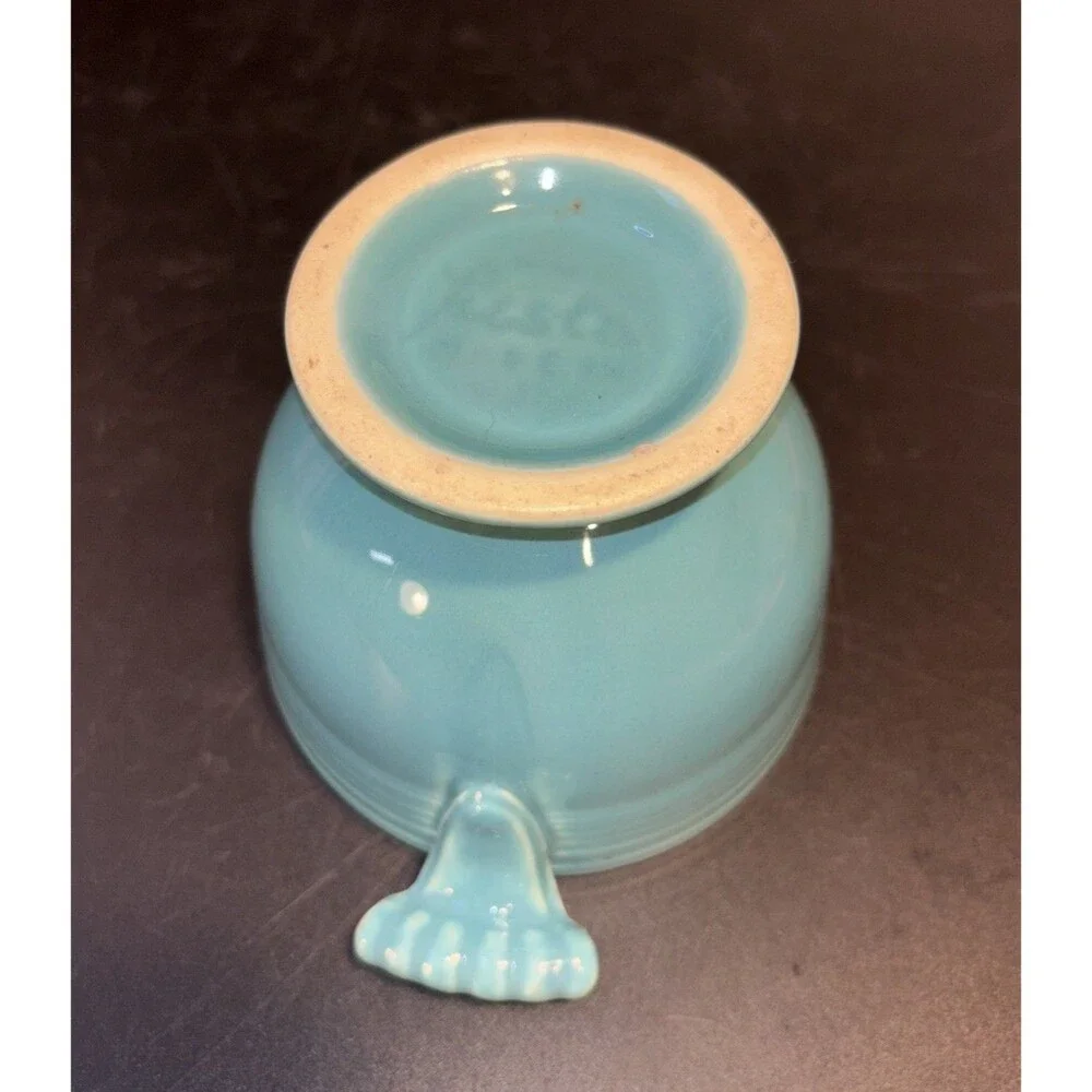 Vintage Fiesta Turquoise (Older) Sugar Bowl No Lid older color Homer Laughlin